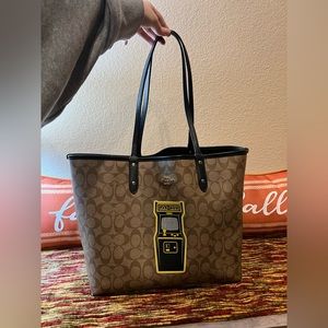 reversible coach purse— pac-man collection